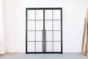 Stahl Meister Stahlmeister Pivottuer Doppeltuer Raumtrenner Windfang Stahl Loft Tuer Glastrennwand Stahl Bauhaus Design Img 7322