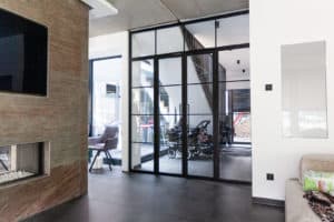 Stahl Meister Stahlmeister Stahl Loft Tuer Doppeltuer Windfang Raumtrenner Drehtuer Bauhaus Design Steel Door Img 8190