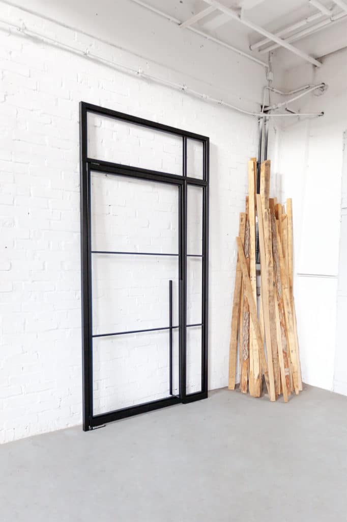 Stahl Meister Stahlmeister Stahl Loft Tuer Schwingtuer Pivottuer Steel Door Glastrennwand Raumtrenner Oberlicht Seitenteil Img 8150
