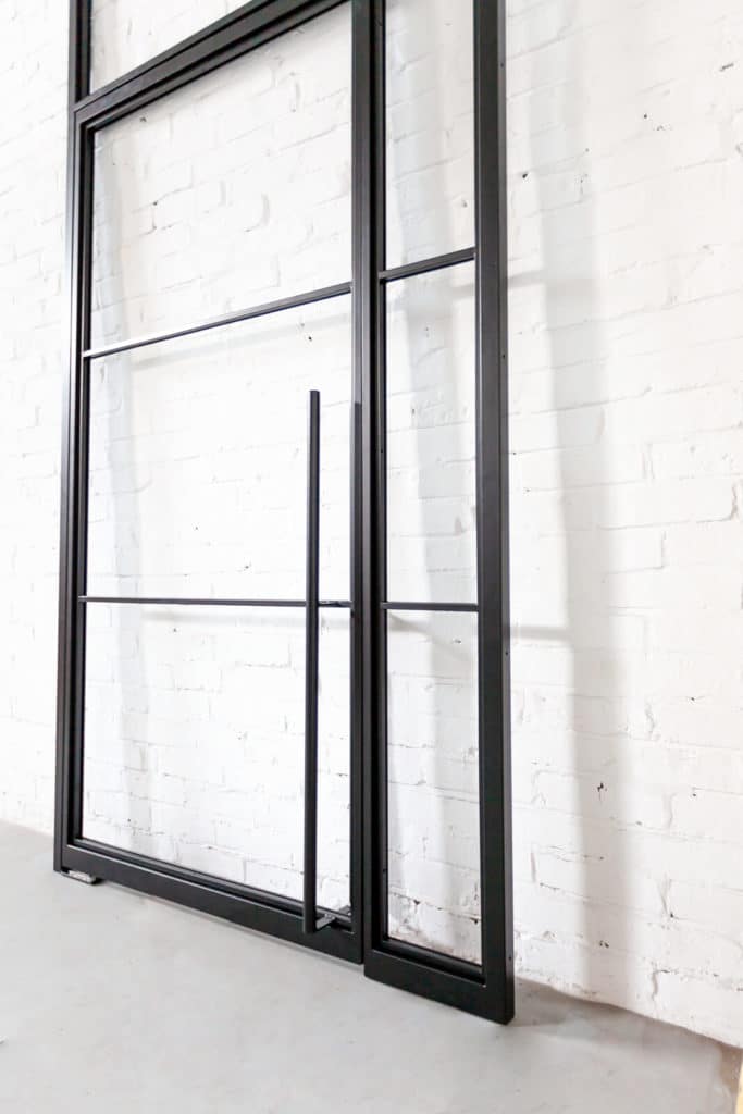 Stahl Meister Stahlmeister Stahl Loft Tuer Schwingtuer Pivottuer Steel Door Glastrennwand Raumtrenner Oberlicht Seitenteil Img 8156
