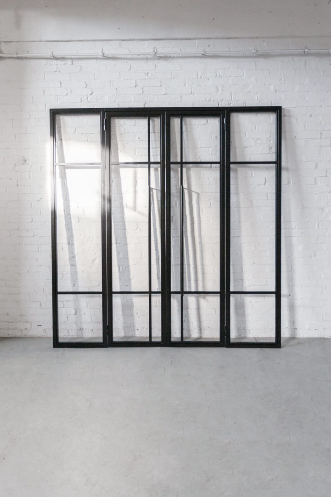 Stahl Meister Stahlmeister Stahl Loft Tuer Glastrennwand Windfang Seitenteile Doppeltuer Drehtuer Stahlrahmen Designtuer Img 9115