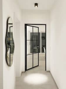 Stahl Meister Stahlmeister Stahl Loft Tuer Einzeltuer Stahltuer Windfang Eingangstuer Designtuer Glastuer Stahlrahmen Steel Door Drehtuer Loftdoor Img 7614