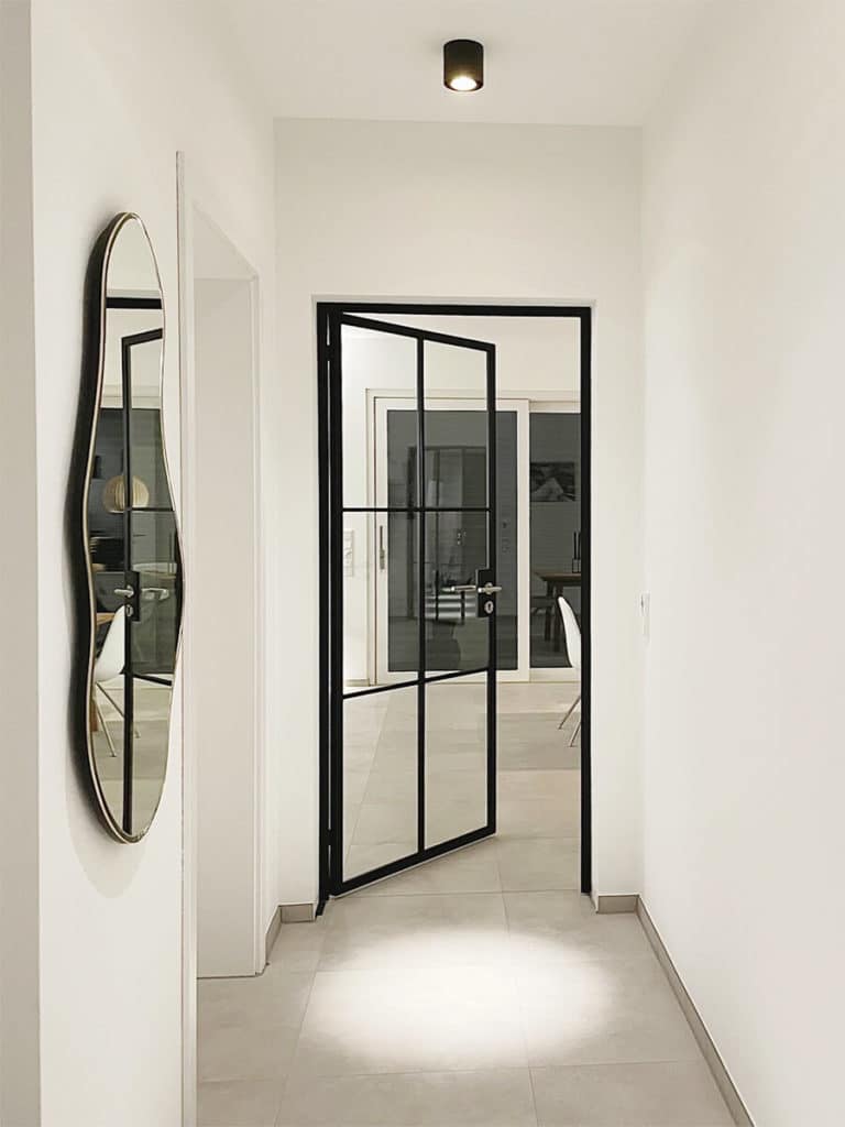 Stahl Meister Stahlmeister Stahl Loft Tuer Einzeltuer Stahltuer Windfang Eingangstuer Designtuer Glastuer Stahlrahmen Steel Door Drehtuer Loftdoor Img 7614