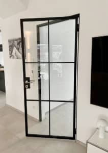 Stahl Meister Stahlmeister Stahl Loft Tuer Einzeltuer Stahltuer Windfang Eingangstuer Designtuer Glastuer Stahlrahmen Steel Door Drehtuer Loftdoor Img 7648