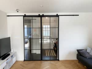 Stahl Meister Stahlmeister Stahl Loft Schiebetuer Doppeltuer Stahlrahmen Glastuer Raumtrenner Img 0071