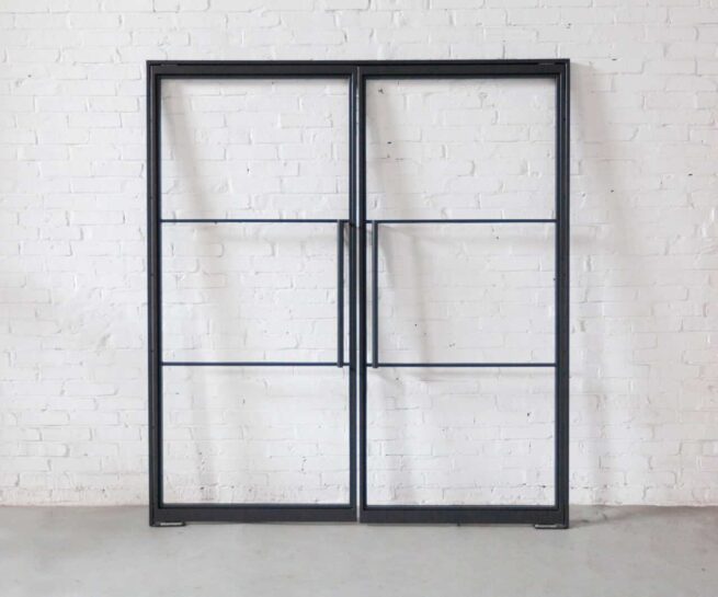 Stahl Meister Stahlmeister Stahl Loft Tuer Doppeltuer Pivot Pivottuer Schwingtuer Lofttuer Glastuer Raumtrenner Windfang Designtuer Glastrennwand Steel Door Industrial Door Img 9677