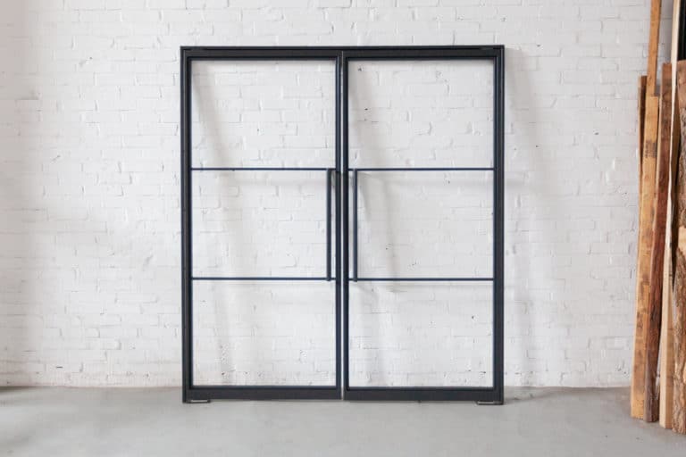 Stahl Meister Stahlmeister Stahl Loft Tuer Doppeltuer Pivot Pivottuer Schwingtuer Lofttuer Glastuer Raumtrenner Windfang Designtuer Glastrennwand Steel Door Industrial Door Img 9677