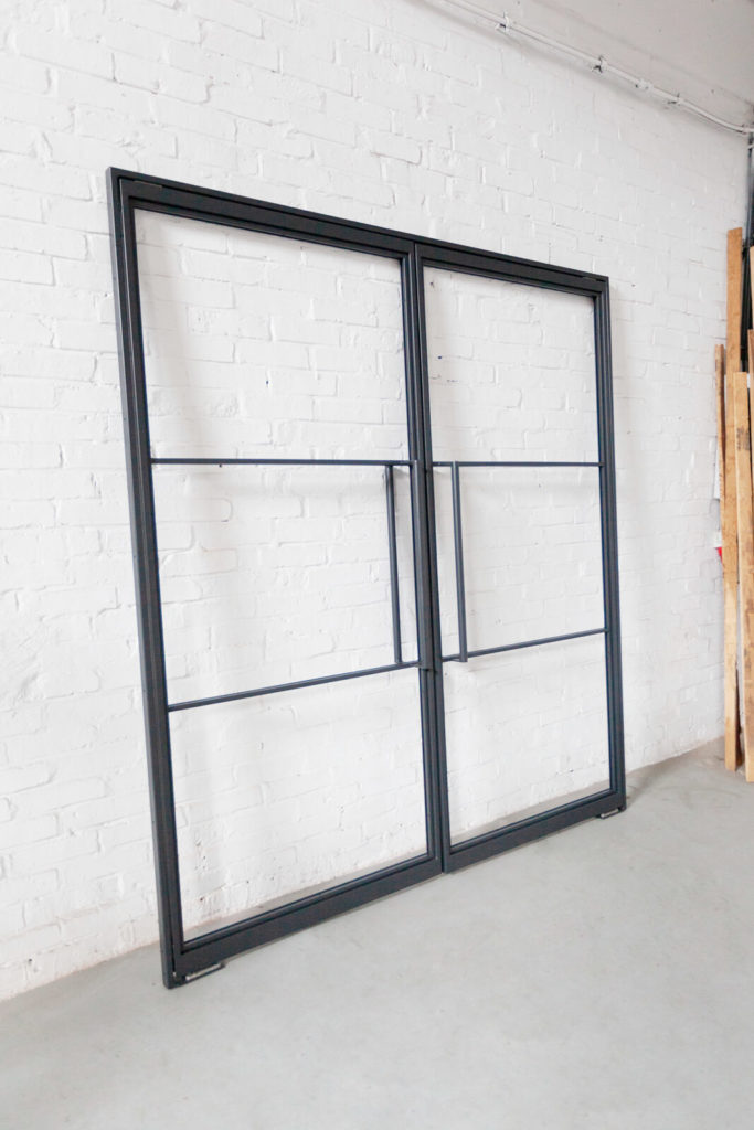 Stahl Meister Stahlmeister Stahl Loft Tuer Doppeltuer Pivot Pivottuer Schwingtuer Lofttuer Glastuer Raumtrenner Windfang Designtuer Glastrennwand Steel Door Industrial Door Img 9680