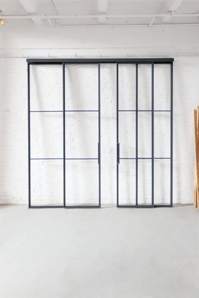 Stahl Meister Stahlmeister Stahl Loft Tuer Schiebetuer Doppelschiebeetuer Windfang Raumtrenner Glastrennwand Loft Steeldoor Industrial Door Glastuer Bauhaustuer Img 9509