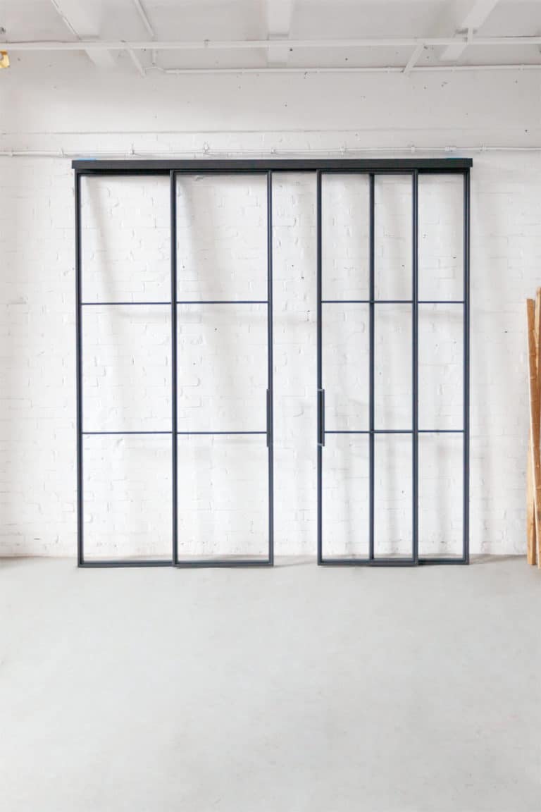 Stahl Meister Stahlmeister Stahl Loft Tuer Schiebetuer Doppelschiebeetuer Windfang Raumtrenner Glastrennwand Loft Steeldoor Industrial Door Glastuer Bauhaustuer Img 9509