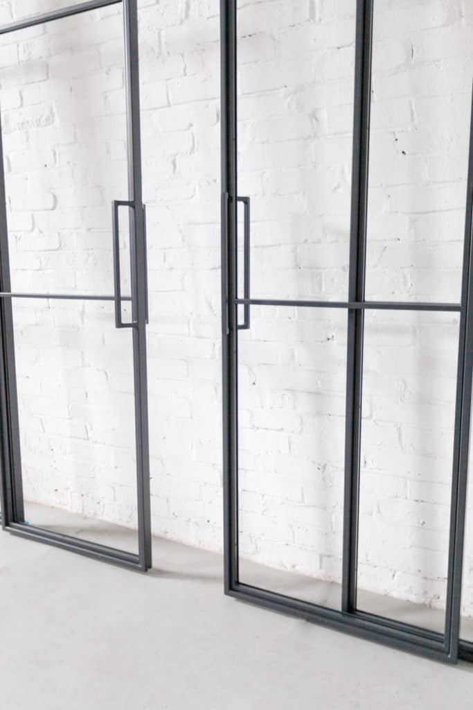 Stahl Meister Stahlmeister Stahl Loft Tuer Schiebetuer Doppelschiebeetuer Windfang Raumtrenner Glastrennwand Loft Steeldoor Industrial Door Glastuer Bauhaustuer Img 9512
