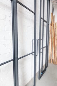 Stahl Meister Stahlmeister Stahl Loft Tuer Schiebetuer Doppelschiebeetuer Windfang Raumtrenner Glastrennwand Loft Steeldoor Industrial Door Glastuer Bauhaustuer Img 9518
