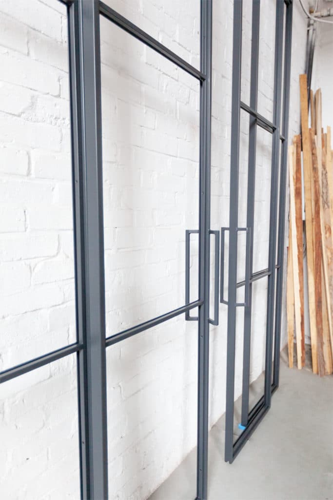 Stahl Meister Stahlmeister Stahl Loft Tuer Schiebetuer Doppelschiebeetuer Windfang Raumtrenner Glastrennwand Loft Steeldoor Industrial Door Glastuer Bauhaustuer Img 9518