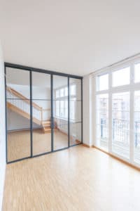 Stahl Meister Stahlmeister Stahl Loft Tuer Schiebetuer Doppelschiebeetuer Windfang Raumtrenner Glastrennwand Loft Steeldoor Industrial Door Glastuer Bauhaustuer Img 9572