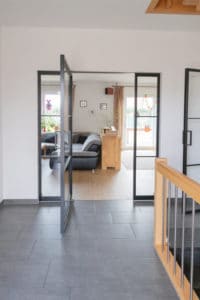 Stahl Meister Stahlmeister Pivottuer Stahl Loft Tuer Design Tuer Glastuer Stahltuer Lofttuer Windfang Raumtrenner Glastrennwand Steel Door Industrial Door Img 4356