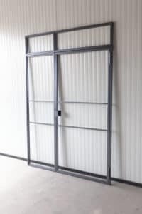 Stahl Meister Stahlmeister Glastrennwand Einzeltuer Drehtuer Loftdoor Industrial Door Stahltuer Designtuere Oberlicht Loftuer Img 0165