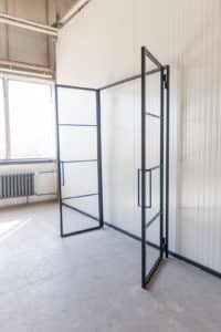 Stahl Meister Stahlmeister Stahl Loft Tuer Drehtuer Doppeltuer Windfang Industrial Door Loftdoor Raumtrenner Bauhausttuer Img 0021