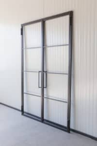 Stahl Meister Stahlmeister Stahl Loft Tuer Drehtuer Doppeltuer Windfang Industrial Door Loftdoor Raumtrenner Bauhausttuer Img 0031