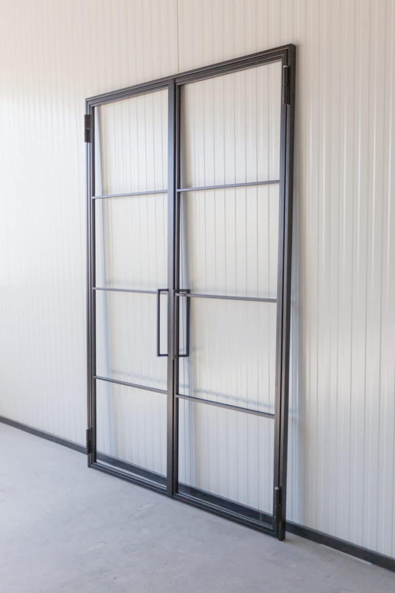 Stahl Meister Stahlmeister Stahl Loft Tuer Drehtuer Doppeltuer Windfang Industrial Door Loftdoor Raumtrenner Bauhausttuer Img 0031