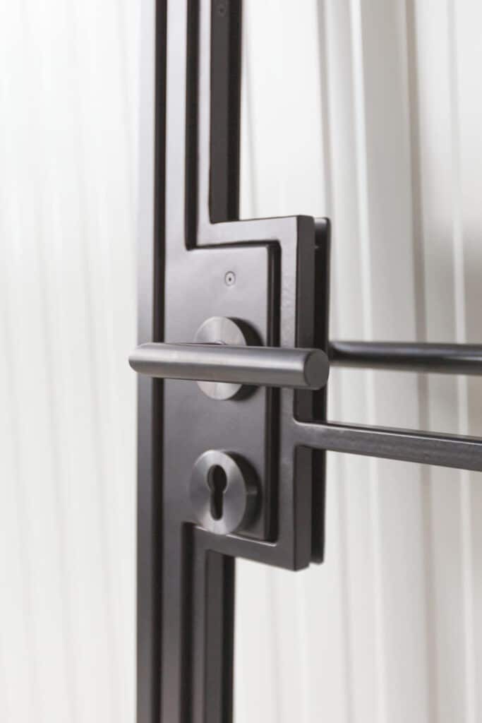 Stahl Meister Stahlmeister Design Stahl Loft Tuer Drehtur Schlosskasten Windfang Lofttuer Loftdoor Industrial Door Glastuer Img 0521