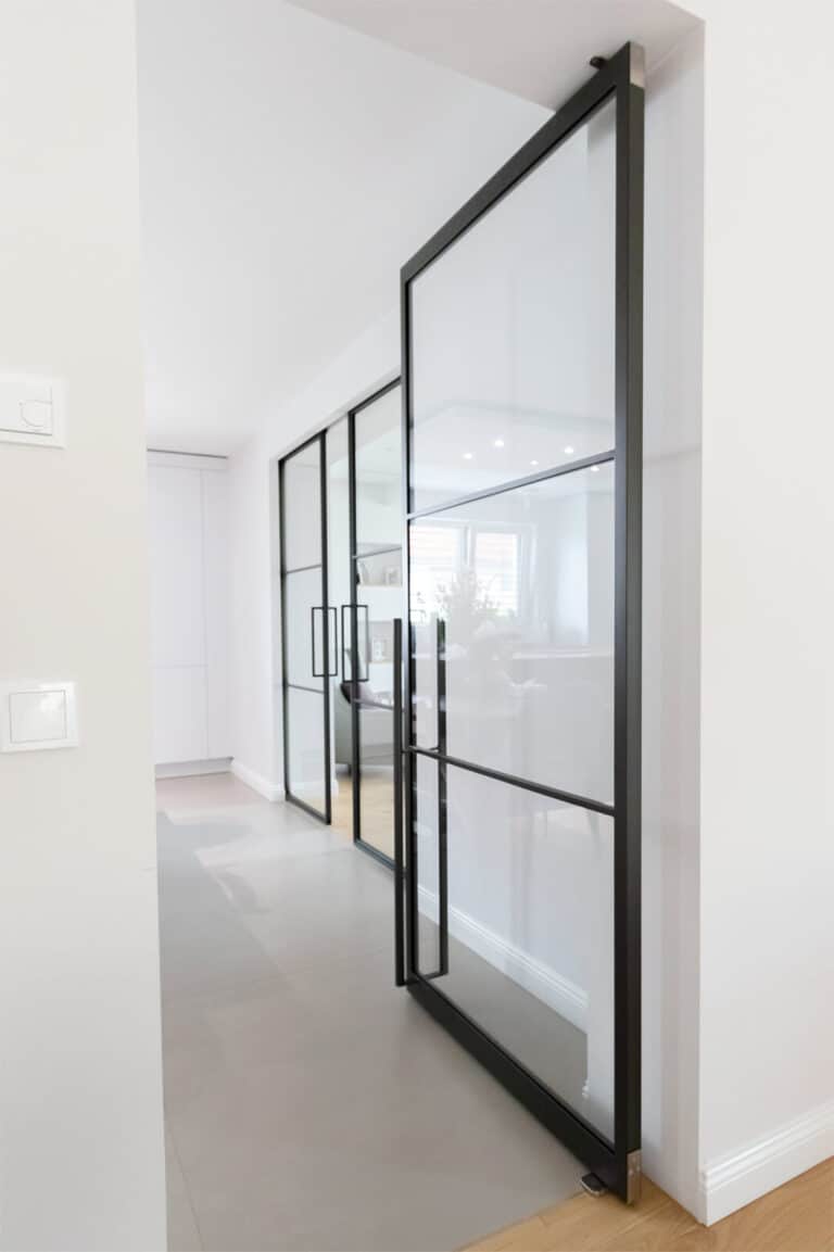 Stahl Meister Stahlmeister Pivot Tuer Schwingtuer Stahl Loft Tuer Lofttuer Glastuer Industrial Door Loftdoor Glastuer Img 4534