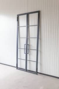 Stahl Meister Stahlmeister Stahl Loft Tuer Drehtuer Doppeltuer Windfang Industrial Door Loftdoor Raumtrenner Bauhausttuer Img 0338