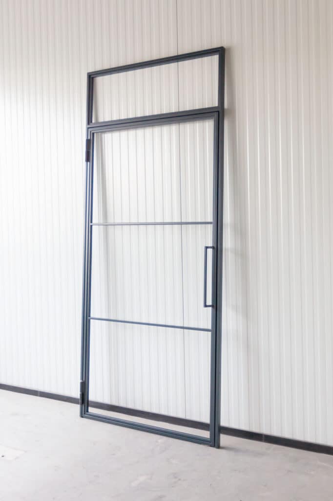 Stahl Meister Stahlmeister Stahl Loft Tuer Drehtuer Oberlicht Steeldoor Windfang Bauhaus Style Industriell Vimg 0412