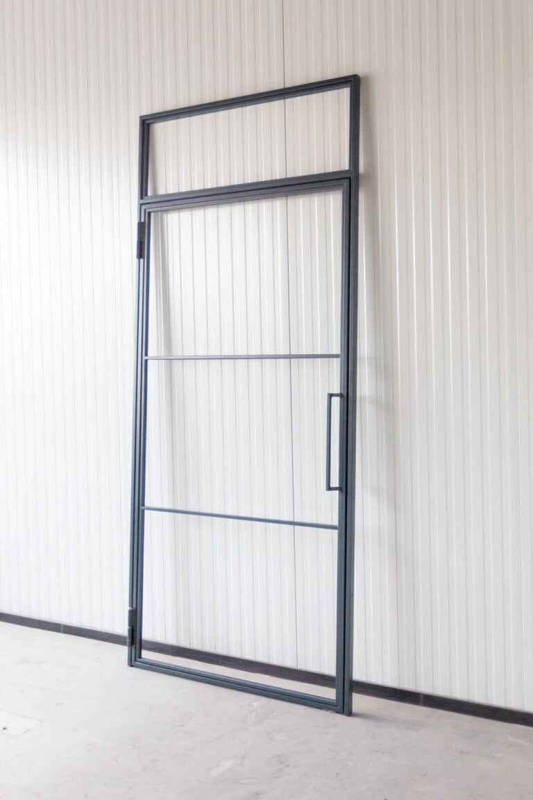 Stahl Meister Stahlmeister Stahl Loft Tuer Drehtuer Oberlicht Steeldoor Windfang Bauhaus Style Industriell Vimg 0412
