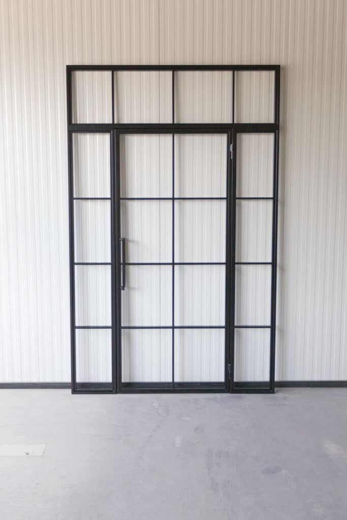 Stahl Meister Stahlmeister Stahl Loft Ture Drehtuer Glastrennwand Seitennteile Windfang Loftdoor Lofttuer Industrial Door Vimg 0550