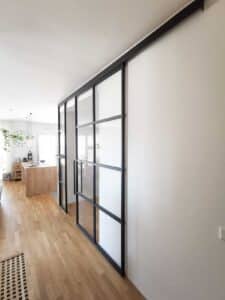 Stahl Meister, Stahl-Meister, Stahl Loft Schiebetür, Schallschutz, Anwand-Lösung- Lofttür, Designtür