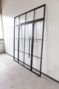 Stahl Meister Stahlmeister Stahl Loft Tuer Drehtuer Glastrennwand Seitennteile Windfang Loftdoor Lofttuer Industrial Door Img 0771