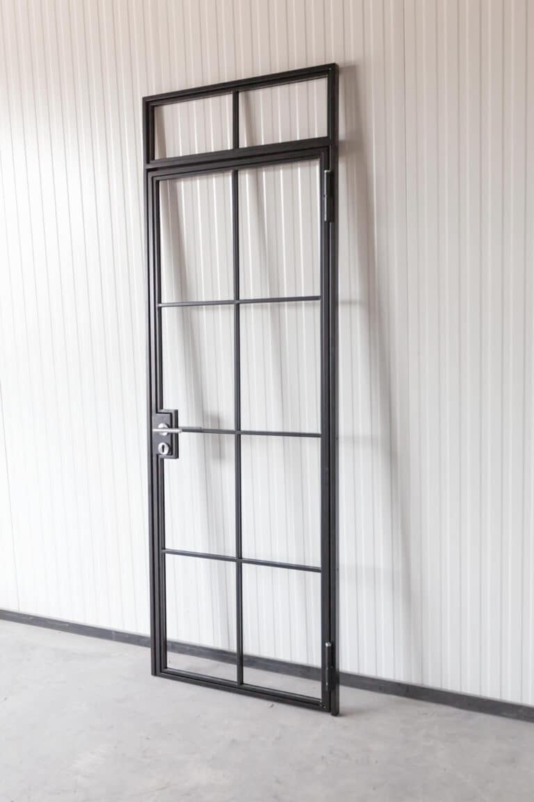 Stahl Meister Stahlmeister Stahl Loft Ture Drehtuer Glastrennwand Seitenteile Windfang Loftdoor Lofttuer Industrial Door Schlosskasten Bauhaus Tuer Img 0905