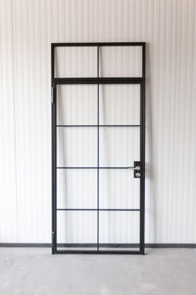 Stahl Meister Stahlmeister Stahl Loft Ture Drehtuer Glastrennwand Seitenteile Windfang Loftdoor Lofttuer Industrial Door Schlosskasten Bauhaus Tuer Img 0907