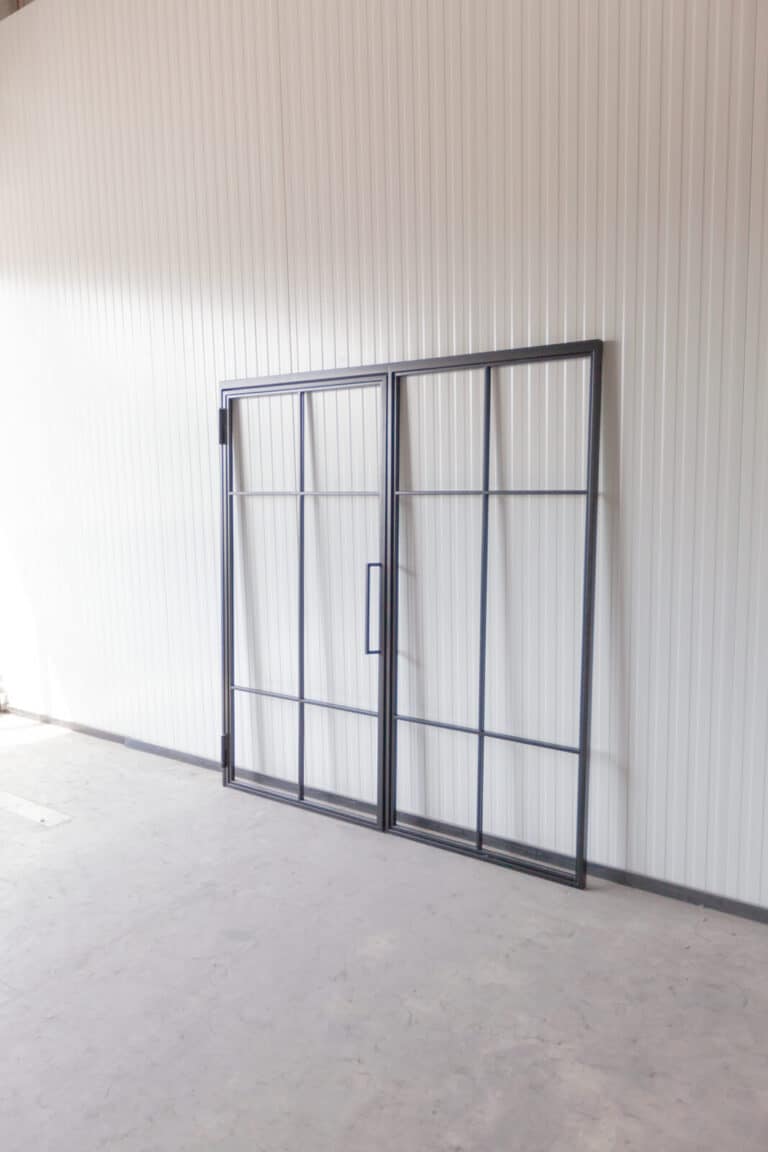 Stahl Meister Stahlmeister Stahl Loft Ture Drehtuer Glastrennwand Seitenteile Windfang Loftdoor Lofttuer Industrial Door Schlosskasten Bauhaus Tuer Img 0982