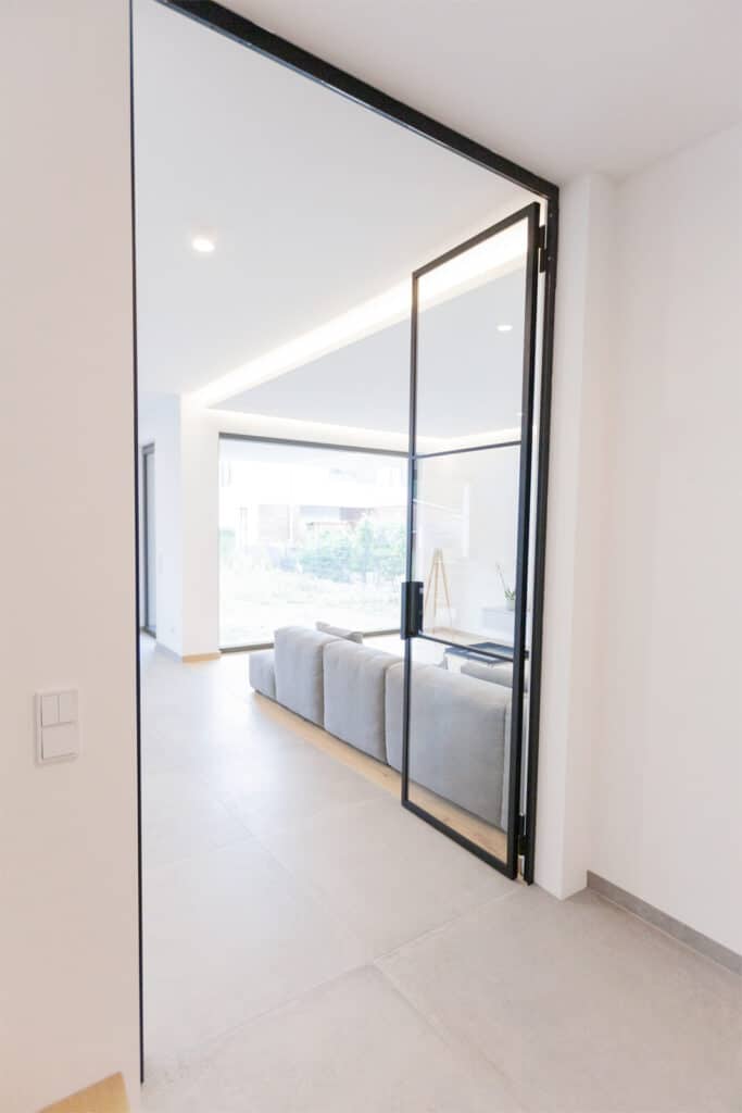 Stahl Meister Stahlmeister Stahl Loft Tuer Doppeltuer Windfang Wohnzimmer Stahlrahmen Metall Glas Steel Door