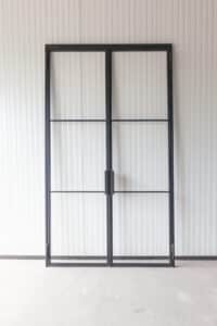 Stahl Meister Stahlmeister Stahl Loft Tuer Doppeltuer Windfang Wohnzimmer Stahlrahmen Metall Glas Steel Door Img 1093