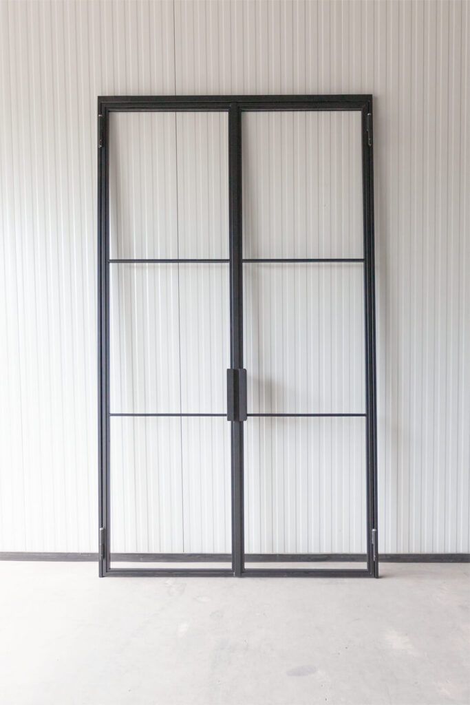 Stahl Meister Stahlmeister Stahl Loft Tuer Doppeltuer Windfang Wohnzimmer Stahlrahmen Metall Glas Steel Door Img 1093