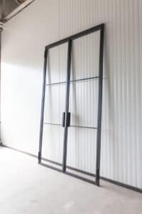 Stahl Meister Stahlmeister Stahl Loft Tuer Doppeltuer Windfang Wohnzimmer Stahlrahmen Metall Glas Steel Door Img 1095