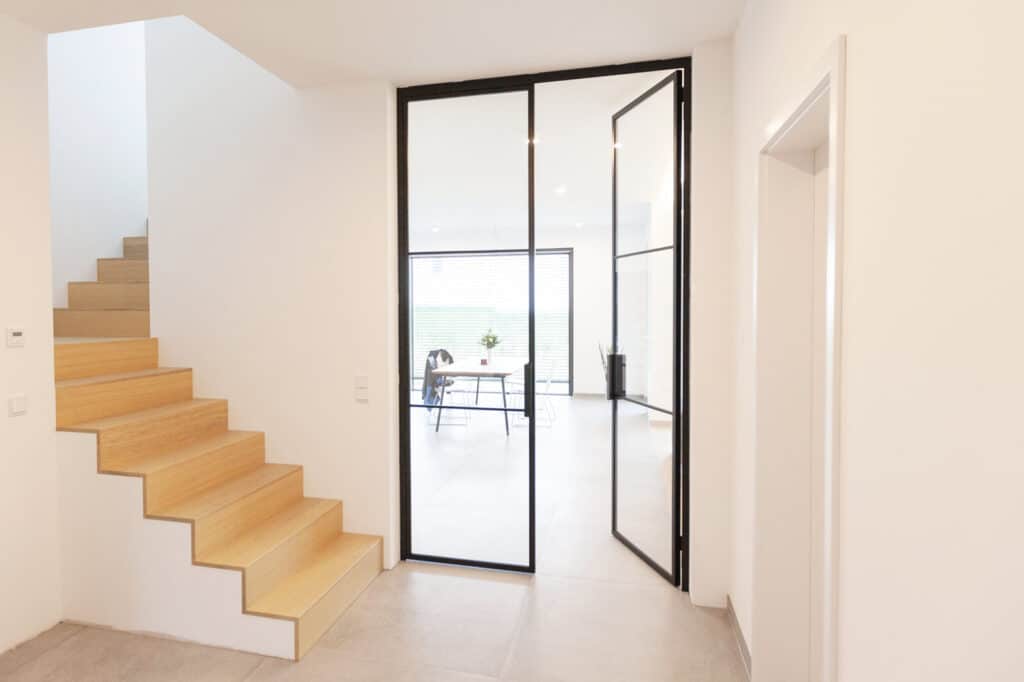 Stahl Meister Stahlmeister Stahl Loft Tuer Doppeltuer Windfang Wohnzimmer Stahlrahmen Metall Glas Steel Door Img 1155