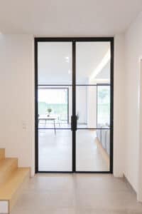 Stahl Meister Stahlmeister Stahl Loft Tuer Doppeltuer Windfang Wohnzimmer Stahlrahmen Metall Glas Steel Door Img 1159