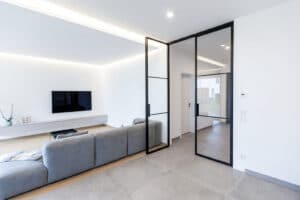 Stahl Meister Stahlmeister Stahl Loft Tuer Doppeltuer Windfang Wohnzimmer Stahlrahmen Metall Glas Steel Door Img 1165