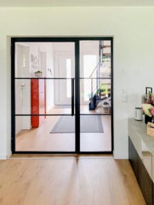 Stahl Meister Stahlmeister Stahl Loft Ture Drehtuer Glastrennwand Seitennteile Windfang Loftdoor Lofttuer Industrial Door Img 7765