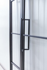 Stahl Meister Stahlmeister Glastrennwand Stahl Loft Tuer Windfang Lofttuer Stahlrahmen Glastuer Drehtur Metallrahmen Steeldoor Loftdoor Bauhaus Tuer Img 1291