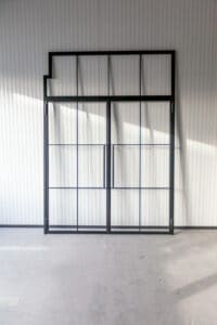 Stahl Meister Stahlmeister Doppeltuer Glastrennwand Stahl Loft Tuer Windfang Lofttuer Stahlrahmen Glastuer Drehtur Metallrahmen Steeldoor Loftdoor Bauhaus Tuer Img 1361