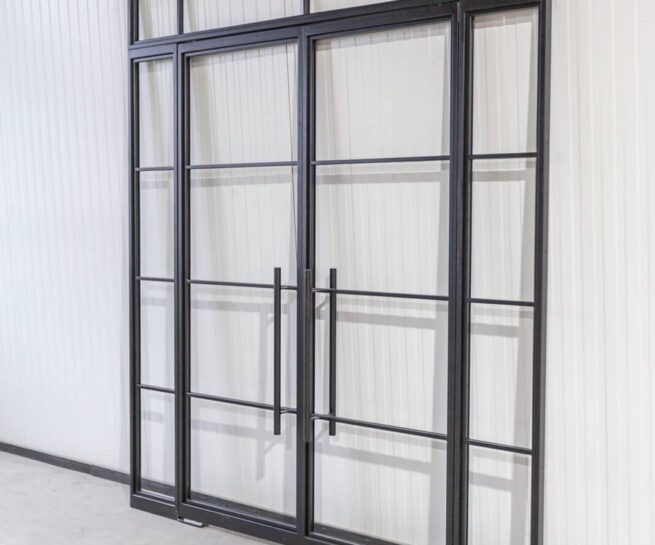 Stahl Meister Stahlmeister Stahl Loft Tuer Doppeltuer Glastrennwand Windfang Schwingtuer Pivot Pivottuer Trennwand Lofttuer Glaswand Raumtrenner Img 1335