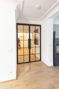 Stahl Meister Stahlmeister Stahl Loft Tuer Drehtuer Doppeltuer Lofttuer Stahltuer Glastuer Windfang Designtuer Bauhausdesign Bauhaustuer Industrial Style Img 2906