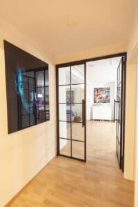 Stahl Meister Stahlmeister Stahl Loft Tuer Drehtuer Doppeltuer Lofttuer Stahltuer Glastuer Windfang Designtuer Bauhausdesign Bauhaustuer Industrial Style Img 2910