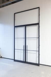 Stahl Meister Stahlmeister Stahl Loft Tuer Pivot Schwingtuer Windfang Glastrennwand Designtuer Bauhaustuer Loft Industrial Style Doppeltuer Img 1406