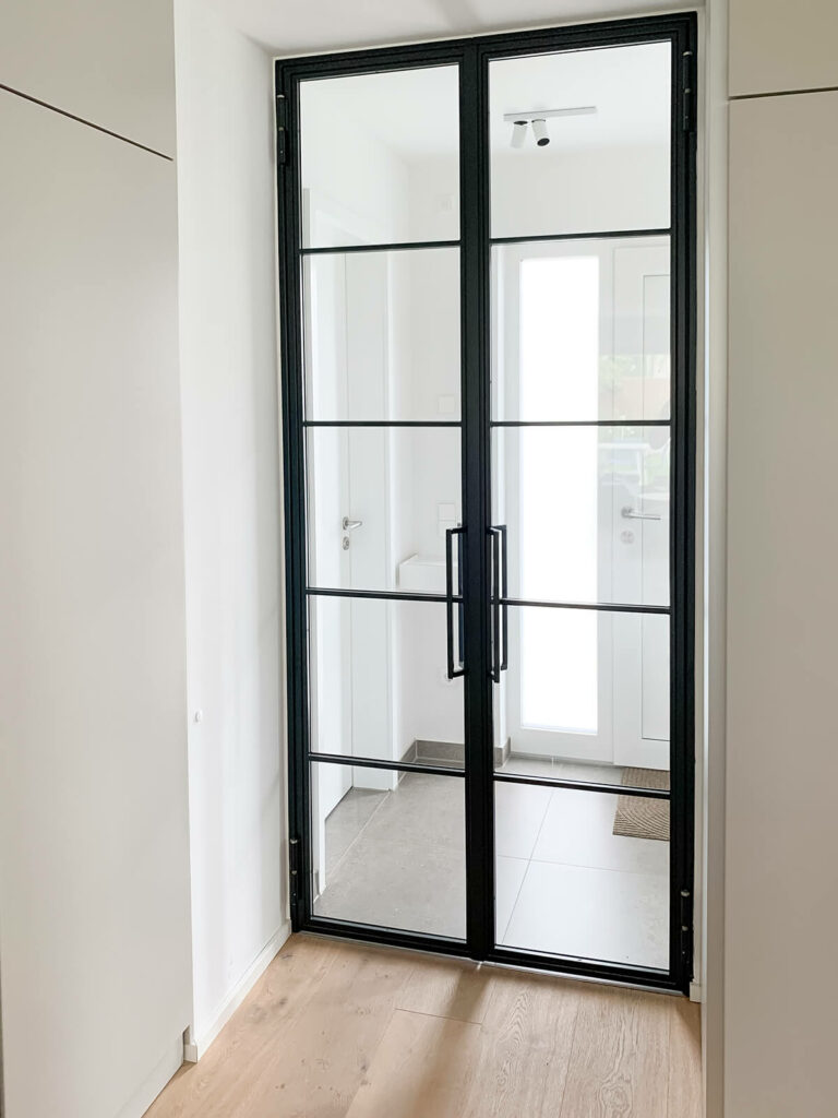 Stahl Meister Stahlmeister Stahl Loft Tuer Drehtuer Doppeltuer Windfang Industrial Door Loftdoor Raumtrenner Bauhaustuer Img 8731