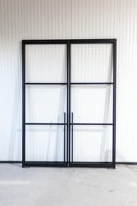 Stahl Meister Stahlmeister Stahl Loft Tuer Pivot Schwingtuer Windfang Glastrennwand Designtuer Bauhaustuer Loft Industrial Style Doppeltuer Img 2947